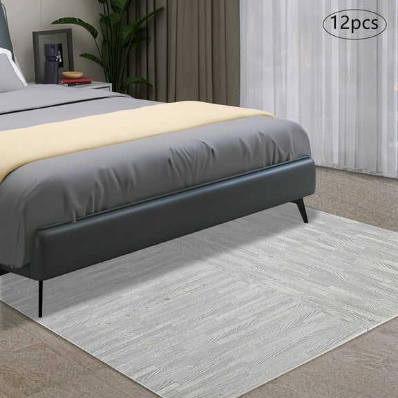 12PCS Grey Interlocking Foam Tiles 23.62" x 23.62" EVA Foam Puzzle Floor Mats Exercise Mats for Home Workout 12 Tiles