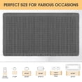 thumbnail image 6 of HAKUNA Waffle Bath Mat Grey 2'x5',Boho Woven Modern Bath Rug Mats, Absorbent Non Slip Bathroom Floor Mat, Soft Washable Bath Rugs with Tassels for Bathroom, Bedroom, Kitchen, Shower, Tub, 6 of 8