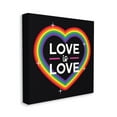 thumbnail image 3 of Stupell Industries Love Rainbow Heart Pride Holiday Painting Gallery Wrapped Canvas Print Wall Art, 3 of 5