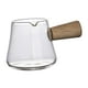 thumbnail image 3 of Taza Medidora de cafe expreso Macarena jarra de vidrio transparente Mango de madera 60ml, 3 of 8
