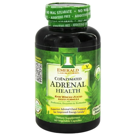 Emerald Labs - Adrenal Health Raw Whole-Food Based Formula - 60 Vegetarian