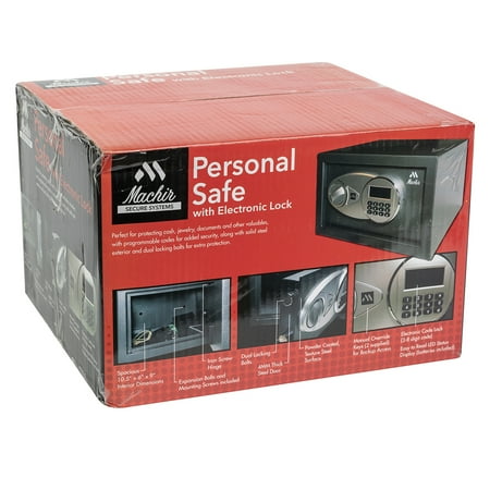 New Machir Personal Electronic Steel Gun Safe. Programmable Keypad.