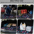 thumbnail image 3 of Jeiento Pink Blue Splatter Paw Print Car Trunk Mat 29"x39", All Weather Cargo Liner Non Slip Stain Resistant Protector for Sedan SUV Truck Van, 3 of 7