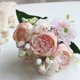 thumbnail image 3 of Ramo de flores artificiales, hortensias, peonías, bayas, arreglo floral sintético de 5 cabezas para centros de mesa de bodas y decoración del hogar, 3 of 9