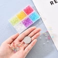 thumbnail image 6 of Transparent Acrylic Beads Bicone Mixed Color 4x4mm Hole: 1.5mm 990pcs/box, 6 of 7