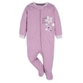 thumbnail image 2 of Gerber Ropa de dormir Sleep 'N Play con pies Lavender Garden para niña, 0-3 meses, 2 of 6