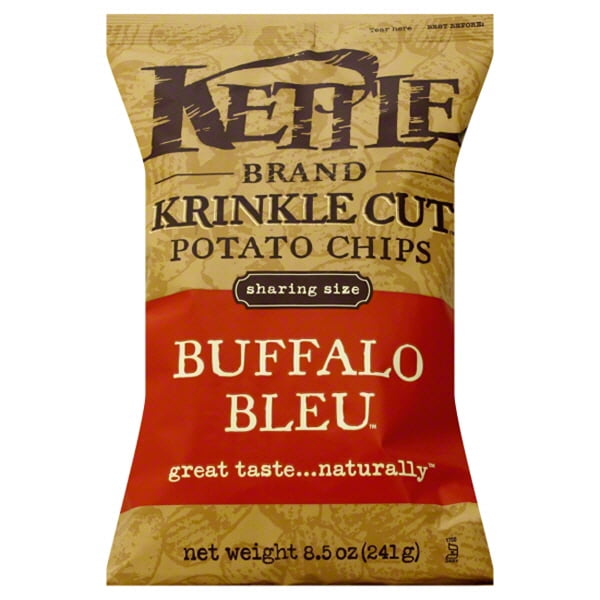 Kettle Brand Buffalo Bleu Potato Chips 2 oz Bags Pack of 24