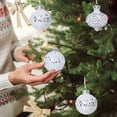 thumbnail image 6 of Luoshdecor 9PCS Christmas Ball Ornaments, White Shatterproof Christmas Decorations Tree Sliver Balls,for Xmas Trees Wedding Party Home Holiday Decor 3.15 in, 6 of 6