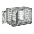 thumbnail image 3 of MidWest Homes for Pets QuietTime Reversible Dog Crate Pan Cover, 30 inch, Fleece, Gray Floral, 3 of 8