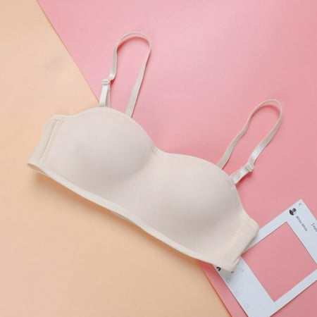 

Clearance Sale Strapless Invisible Unsiled Cute Beauty Back Female Wrapped Chest Seamless Bottom Non-slip No Steel Ring Gathered Underwear