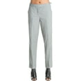 thumbnail image 2 of Max Studio London Womens Printed Straight-Leg Dress Pants, Grey, 2, 2 of 5