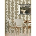 thumbnail image 4 of Stacy Garcia Home Tan Stripe Block Geometric Peel and Stick Wallpaper - 20.5 in. W. x 18 ft. L. Roll, 4 of 6