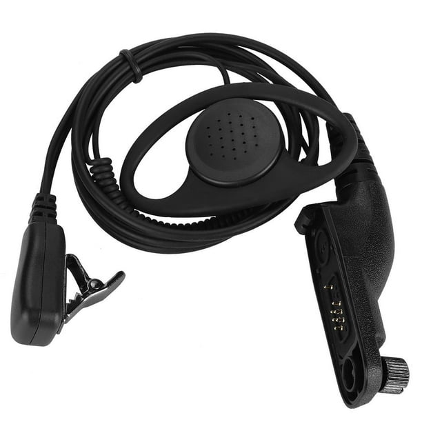 Tebru Headphone, D Type Ear Hanger with PTT MIC for Motorola Xpr6300