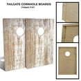 thumbnail image 2 of Slick Woody's 36" Tailgate Faded Cornhole Board Set with 8 Bags in White, 2 of 2
