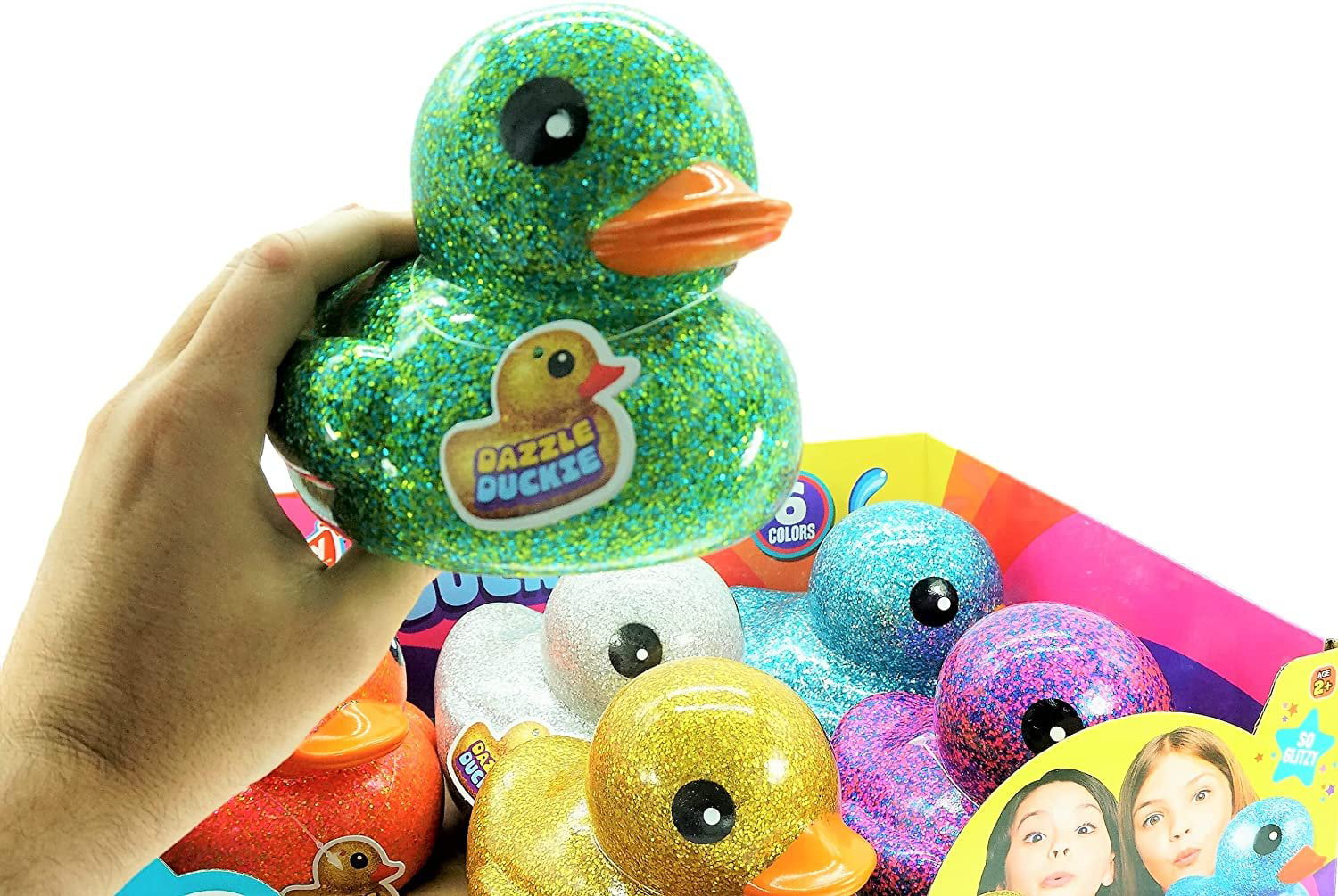 PINK SPARKLE RUBBER DUCK X1 NONE TOXIC A GREAT BATHROOM FEATURE. 