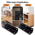 thumbnail image 3 of L-shaped Bracket 10pcs Metal Shelf Bracket Furniture Corner Connector Corner Brace, 3 of 8