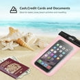 thumbnail image 6 of JOTO Universal Waterproof Pouch Cellphone Dry Bag Case for iPhone 12 Pro Max 11 Pro Max Xs Max XR X 8 7 6S Plus SE, Galaxy S20 Ultra S20+ S10 Plus S10e /Note 10+ 9, Pixel 4 XL up to 7", 6 of 6