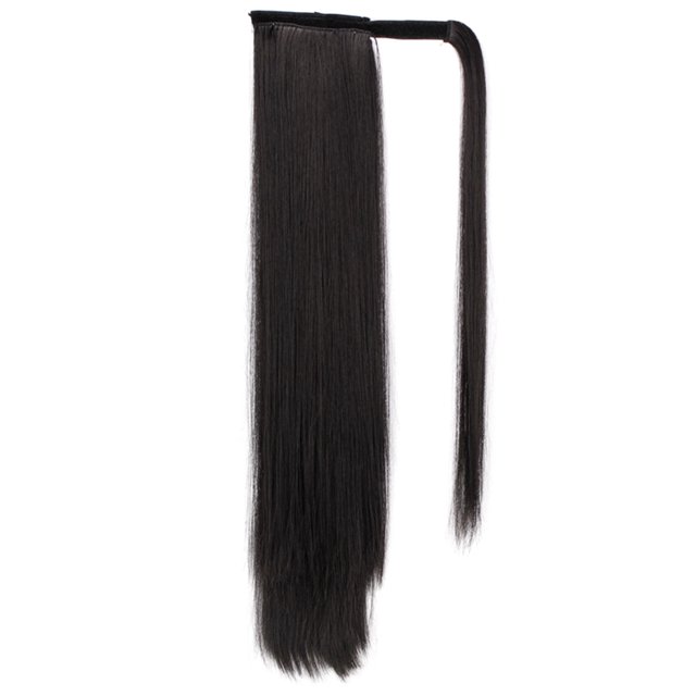 xiaxaixu Extensions de Cheveux Queue de Cheval Longue Naturelles Douces à Enrouler Droites à Clip pour Femmes
