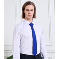 thumbnail image 2 of KOOELLE Men's Ties Solid Pure Color Plain Neckties Formal Black Ties For Men, 2 of 6