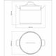 thumbnail image 3 of Olla alta Professional 24 cm 9.6 L Acero inoxidable Tramontina 62648240, 3 of 5