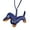 B, variant on Unique Puppy Key Rings Adornment Sturdy PU Leather Sausage Dog Keychain Key Chain Charm for Individualized Styles