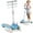 Blue, variant on Electric Scooter for Kids Ages 6+, Led Display, Colorful Lights, Bluetooth Music Speaker, 4 Height Adjustable, 150w Hub Motor, Up to 10 mph, Best Gift Ideas for Boys and Girls(Black)