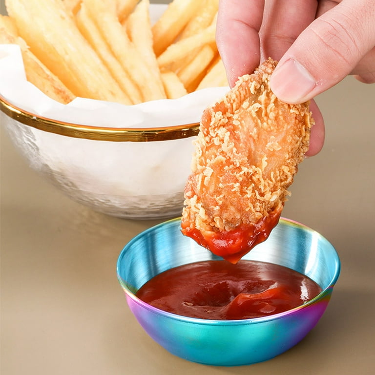 45/70ml Stainless Steel Sauce Cups Hot Pot Dipping Bowl Small Sauce Cup  Seasoning Dish Saucer Appetizer Plates Sauce Container - AliExpress