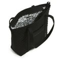 thumbnail image 3 of Vera Bradley Women's Cotton Small Vera Tote Bag Black, 3 of 5