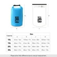 thumbnail image 2 of 10L / 15L / 20L / 30L Sac à Dos Imperméable à l'Eau Sac à Roulettes pour Kayak Rafting Bateau Rivière Trekking, 2 of 7