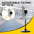 thumbnail image 6 of 20-Inch High Velocity Pedestal Oscillating Fan, 5000 CFM with 1/5HP Motor, 9ft Power Cord, Oscillation Feature, Metal Body with Wheels for Garage, Commercial & Industrial Use - UL Safety Listed, 6 of 9