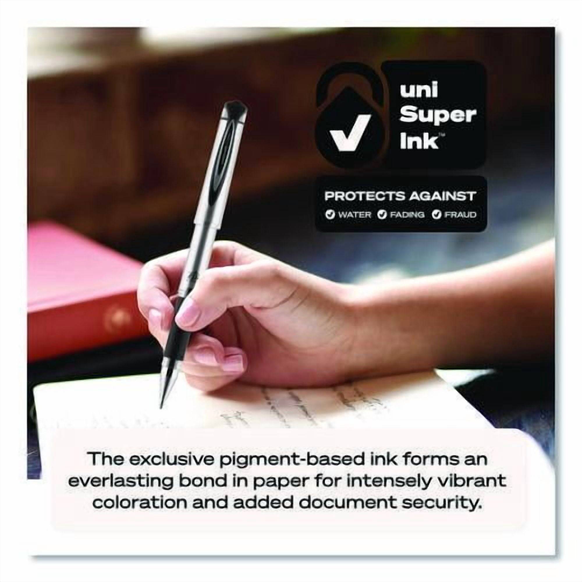 207 Impact Gel Pen, Stick, Bold 1 mm, Blue Ink, Silver/Black/Blue Barrel | Bundle of 2