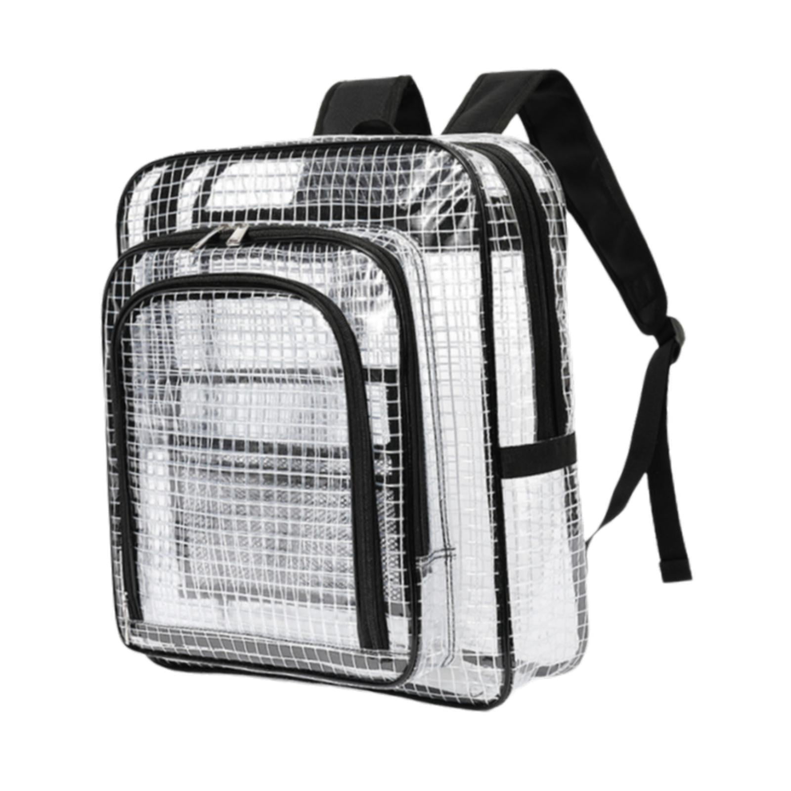 oshhni Clear Backpack Hand Tools Organizer Storage PVC Transparent Plumber Tool Bag A