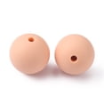thumbnail image 2 of Food Grade Eco-Friendly Silicone Beads Round Light Salmon 15mm Hole: 2.5mm, 2 of 2