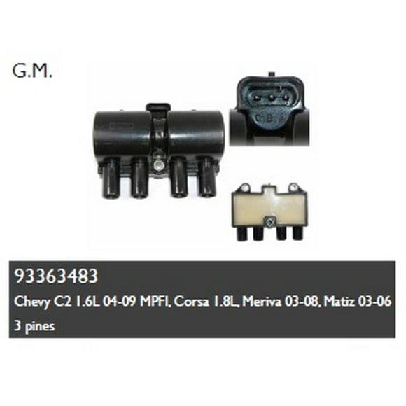 Bobina Encendido Voltmax Para Chevrolet Meriva 2004 - 2006 (Voltmax)