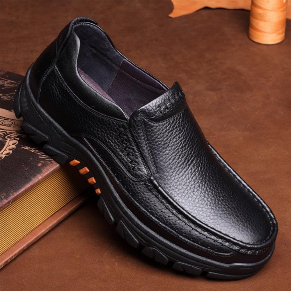 TINKER Men's Business Soft Sole Leather Shoes Casual Breathable Men's Single Shoes - image 4 of 7