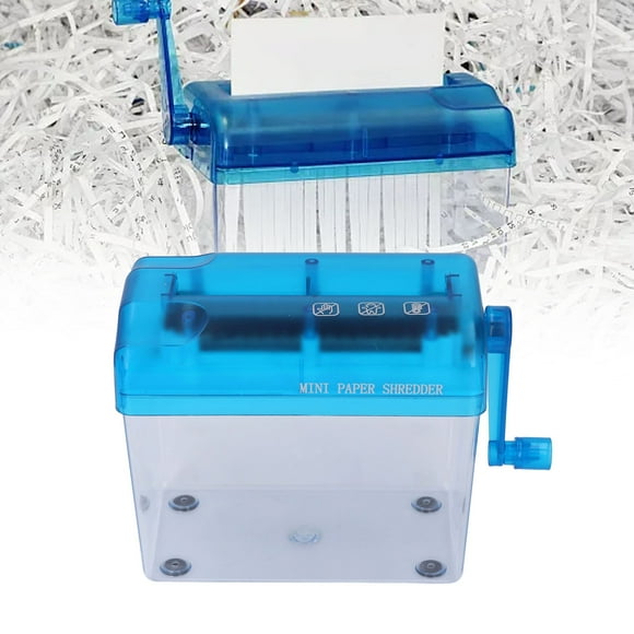 Manual Shredder, Compact Design Strip Cut Paper Shredder for Office Use for 1 Sheet A6 Paper