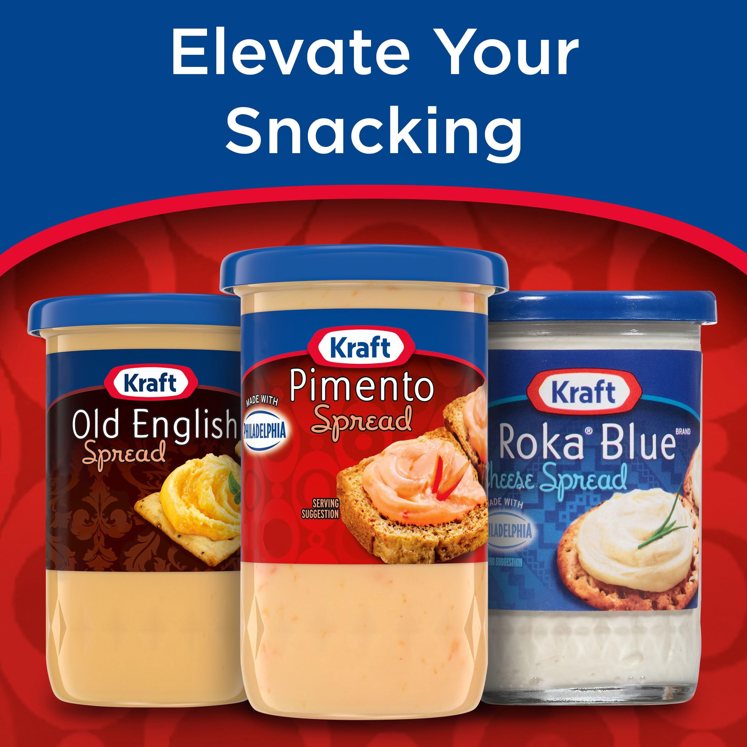 Kraft Pimento Spread, Philadelphia Cream Cheese Blend, 5 Oz Jar