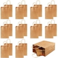 thumbnail image 1 of 25Pcs Paper Bags with Handle, Brown Paper Bags, Gift Bag, 21 x 15 x 8 cm, Kraft Paper Gift Bags with Handle, 1 of 7