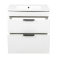 thumbnail image 4 of Modern Free Standing Bathroom Vanity with Washbasin | Trevi White Matte Collection | Non-Toxic Fire-Resistant MDF-30", 4 of 5