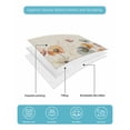 thumbnail image 5 of Quilts Twin Size, Spring Floral Soft Comforter Bedding Set for Bed, Elegant Flowers Summer Botanical Rustic Lightweight Quilted Bedspread with Pillow Cover(2 Pieces) for All Season, 68x86 Inch, 5 of 6