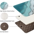 thumbnail image 3 of Bathroom Rug Set of 3, 3 Pieces Bath Mats Set, Abstract Blue Beach No Silp Washable Cover Floor Rug Decorations for Kitchen Bathroom Bedroom, 3 of 6