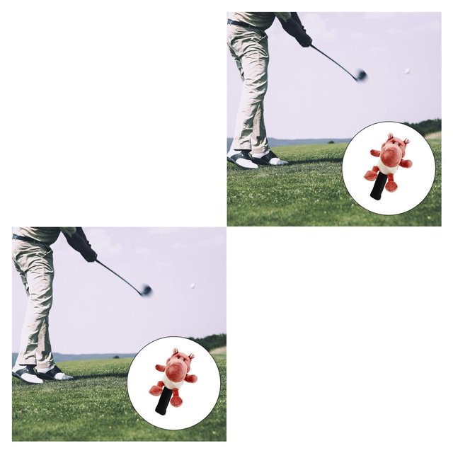 Soidarity Golf Club Headcover Wood Driver Head Protector Sleeve Cover hipopótamo rojo 2piezas