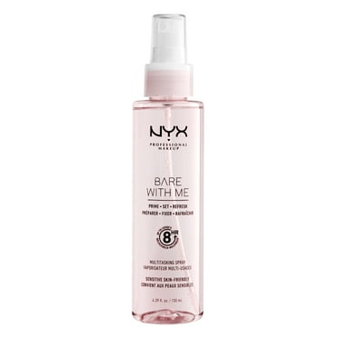 NYX Professional Makeup Bare With Me Multitasking Setting Spray, Makeup Primer, Aloe and Cucumber Extracts Infused