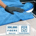 thumbnail image 2 of Toallas de microfibra para secar coches HOMEXCEL, paquete de 2 unidades, 80 x 60 cm, color azul, 2 of 7