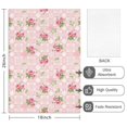 thumbnail image 2 of 2 Pcs Pioneer Flower Floral Print Pattern Kitchen Towels, Funny Microfiber Dish Towel Set, 18" X 26" Tea Towels, 2 of 6