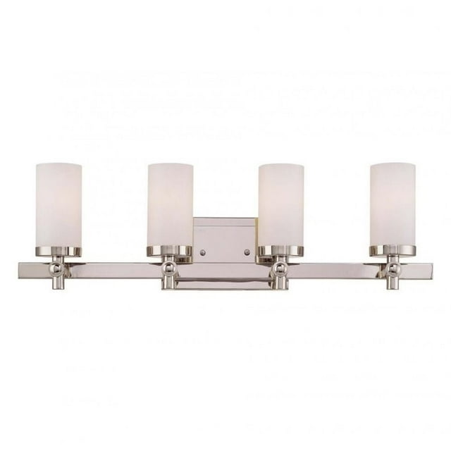 Savoy House Manhattan 4 Light Bath Bar in Polished Nickel