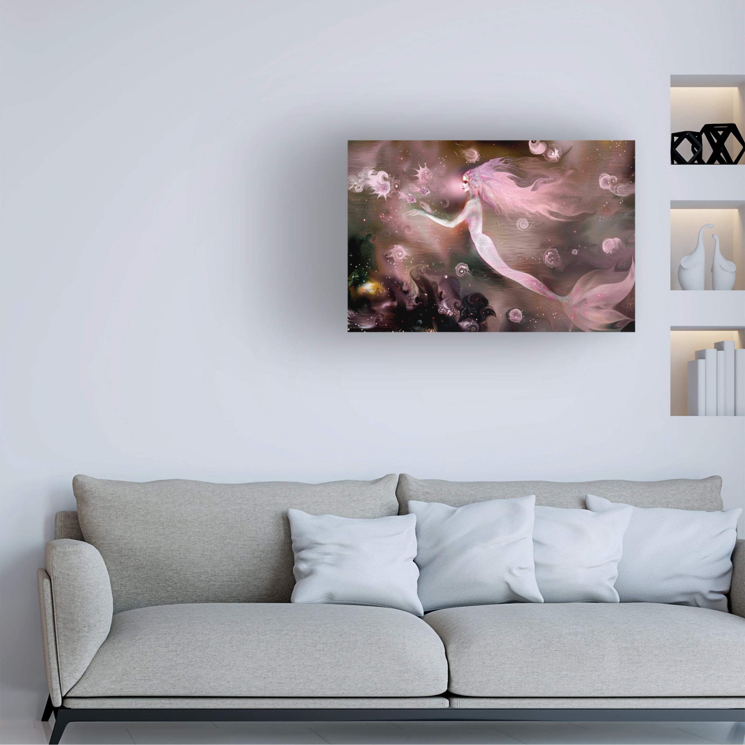 Natalia Rudzina 'Mermaid Rose' Canvas Art