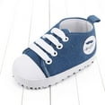 thumbnail image 7 of GYRATEDREAM Unisex Baby Boys Girls High Top Sneaker Soft Anti-Slip Sole Infant Toddler Canvas Denim Shoes 0-18M, 7 of 7