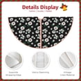 thumbnail image 4 of KLL Daisies Flowers Christmas Tree Skirt 30" ,Party Decorations Farmhouse for Christmas Decorations Holiday Party, 4 of 6