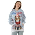 thumbnail image 4 of Hello Winter Shetland Sheepdog Smiling in Red Scarf Hat Welcome Christmas All Over Print 3D Hoodie Unisex Merch Hoodies Sheltie Dog Lover Gifts - 00017, 4 of 6